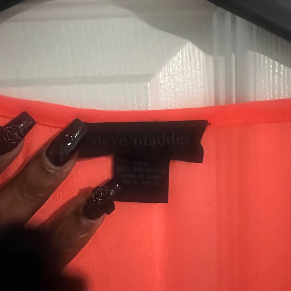 Steve Madden Neon Sheer Cover up/ Cardigan - Picture 4 of 4